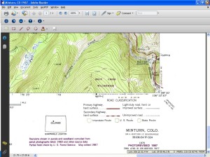 Topographic Map of Minturn